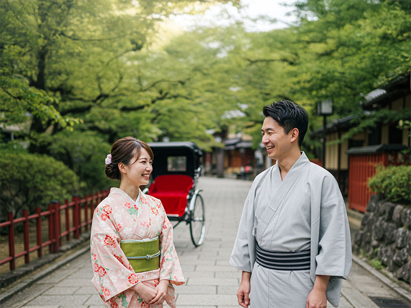 京都宇治の美しさと二人の笑顔が輝く特別な一日